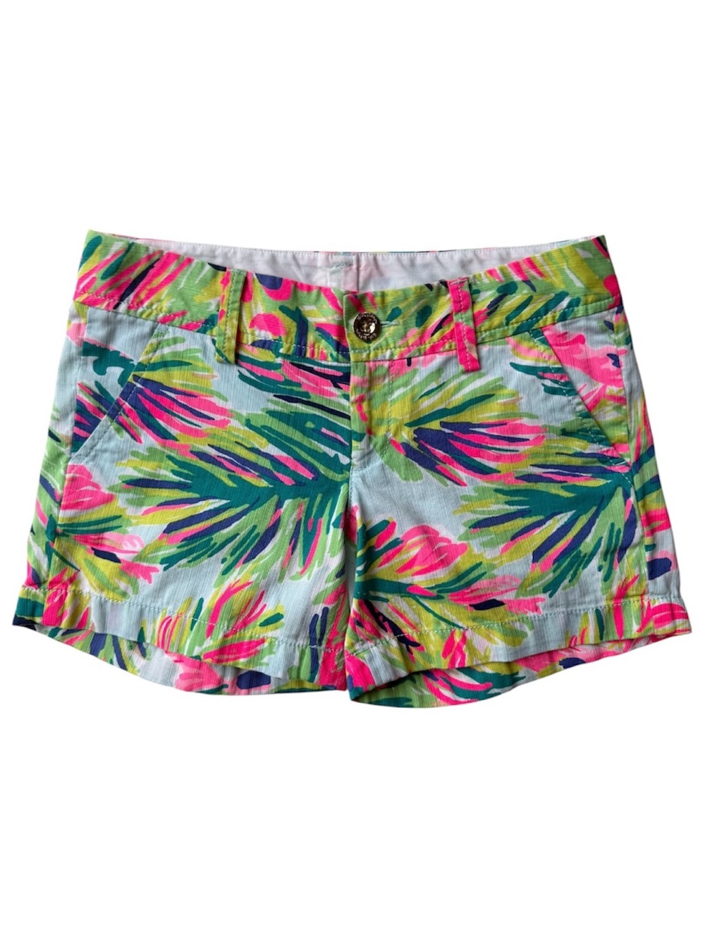Lilly Pulitzer Callahan Shorts Island Time Multi size 00 LOOK LIKE NEW!